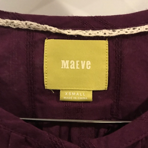 🚌 Anthropologie | Maeve pintuck poet top XS - Picture 5 of 5